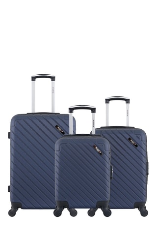 Set de 3 valises (XXS/S/M) Cite - 46/55/65 cm - Bleu marine