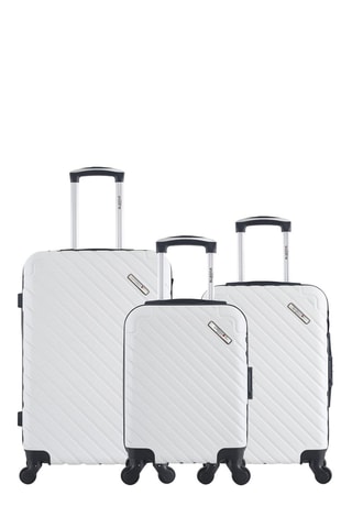 Set de 3 valises (XXS/S/M) Cite - 46/55/65 cm - Blanc