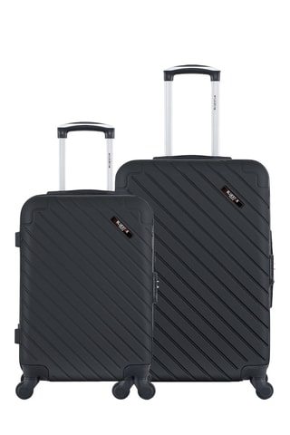 Valise cabine et valise semaine (S/M) Cite - 55/65 cm - Noir