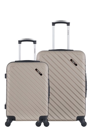 Valise cabine et valise semaine (S/M) Cite - 55/65 cm - Beige