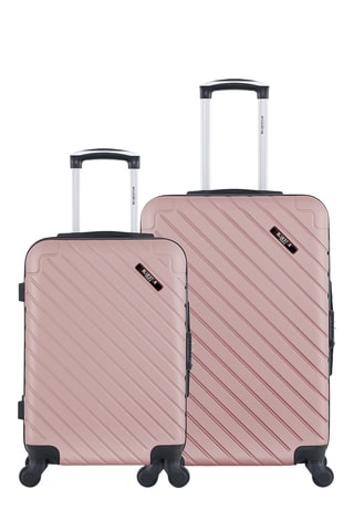Valise cabine et valise semaine (S/M) Cite - 55/65 cm - Doré rose