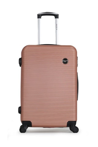 Valise grand volume (L) London - 70 cm - Doré rose