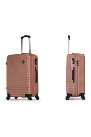 Valise grand volume (L) London - 70 cm - Doré rose