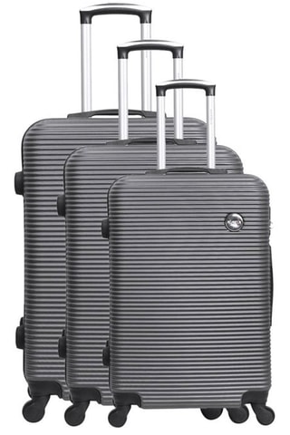 Set de 3 valises (S/M/L) London - 55/65/75 cm - Anthracite