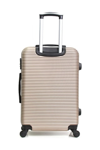 Set de 3 valises (S/M/L) London - 50/60/70 cm - Doré