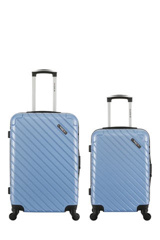 Valise cabine et valise semaine - Bleu - 55/65 cm