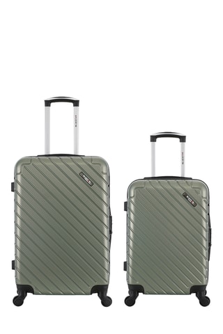 Valise cabine et valise semaine - Kaki - 55/65 cm