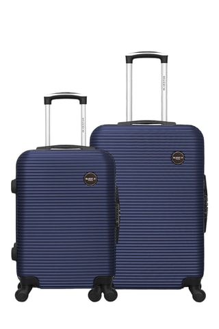 Valise cabine et valise semaine - Bleu marine - 55/65 cm