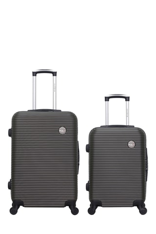 Valise cabine et valise semaine - Gris - 55/65 cm