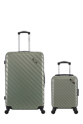 Valise grand volume et valise XXS - Kaki - 75/46 cm