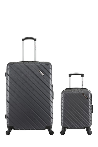 Valise grand volume et valise XXS - Gris - 75/46 cm