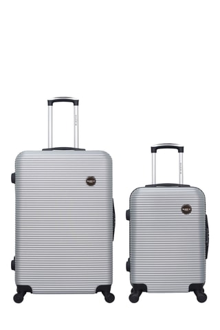 Valise cabine et valise grand volume - Gris - 55/75 cm