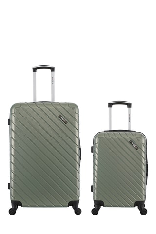 Valise cabine et valise grand volume - Kaki - 55/75 cm