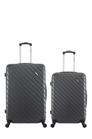 Valise grand volume et valise semaine - Gris - 75/65 cm