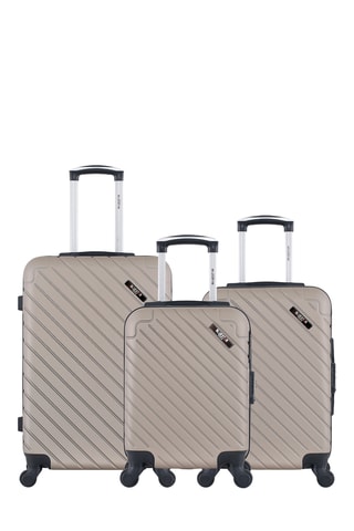 Set de 3 valises - Beige - 46/55/65 cm