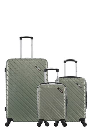 Set de 3 valises - Kaki - 46/55/75 cm