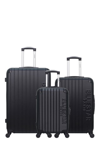 Set de 3 valises - Noir - 55/65/75 cm
