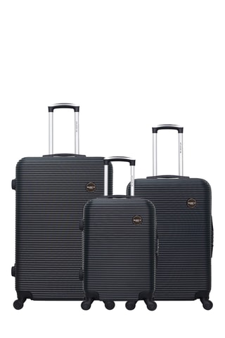 Set de 3 valises - Noir - 55/65/75 cm