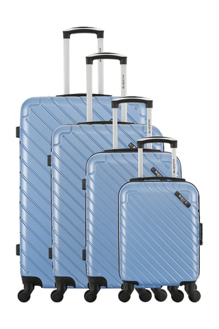 Set de 4 valises - Bleu - 75/65/55/46 cm