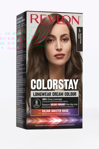 Estuche coloración permanente ColorStay N.º 5 Castaño - 4 productos