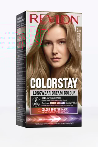 Estuche coloración permanente ColorStay crema larga duración N.º 8.13 Rubio - 4 productos