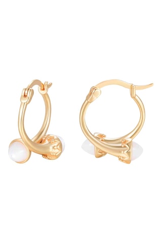 Créoles - Argent et nacre