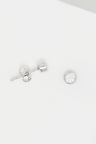 Oorbellen Serti Clos Witgoud en Diamanten