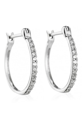 Creolen Sublimes  Witgoud en Diamanten