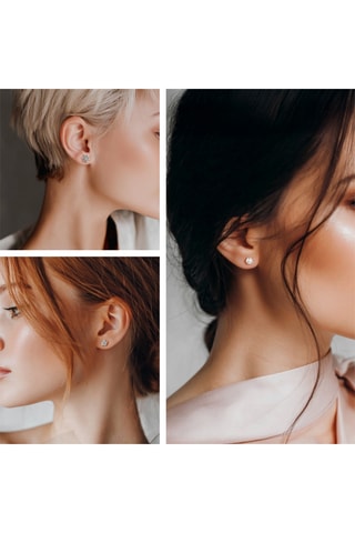 3 Paar Oorknopjes Light - Zilverkleurig