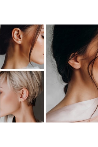 3 Paar Oorknopjes Charm - Goudkleurig