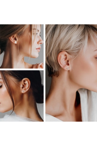 3 Paar Oorknopjes Glowly - Zilverkleurig