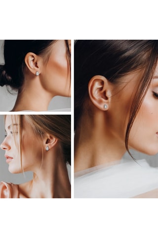 3 Paar Oorknopjes Desire - Zilverkleurig