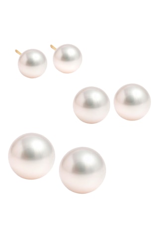 3 paires de puces Happy - Argenté