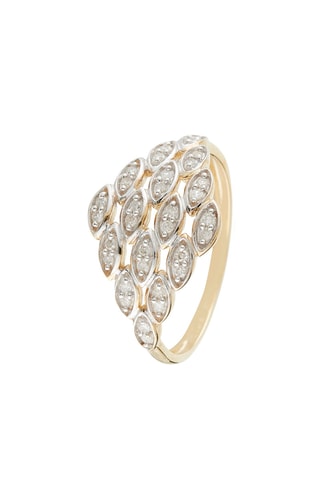 Bague Kudat - Geelgoud en Diamanten