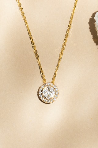 Hanger Mon Brillant   Geelgoud en Diamanten