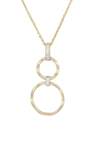 Hanger Gold Circles - Geelgoud en Diamanten
