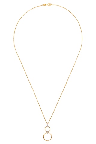 Hanger Gold Circles - Geelgoud en Diamanten