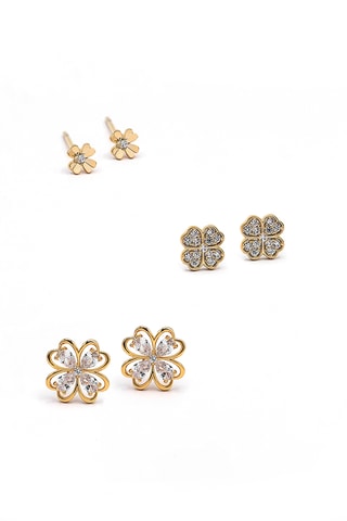 3 Paar Oorbellen Dream - Goudkleurig