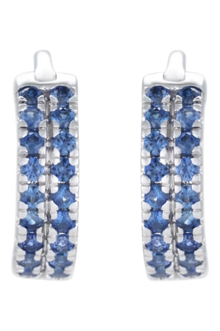 Creolen Faye - Witgoud en saffier