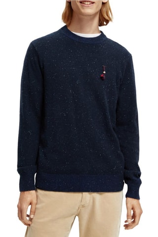 Wollen Trui - Gemêleerd Marineblauw