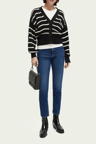 Biologisch Katoenen Vest - Zwart en Wit