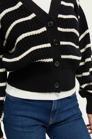 Biologisch Katoenen Vest - Zwart en Wit