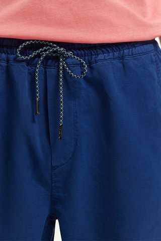 Linnen Joggingbroek 
Blauw