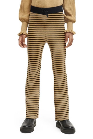 Flare Broek Hoge Taille - Beige