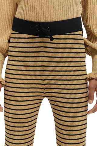 Flare Broek Hoge Taille - Beige