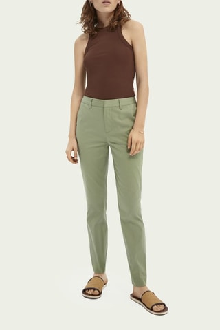 Biologisch Katoenen Chino Slim Fit - Groen