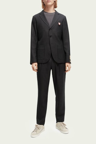 Wollen Chino - Donkergrijs