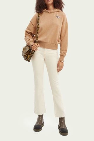 Biologisch Katoenen Jeans Flare Cut - Beige