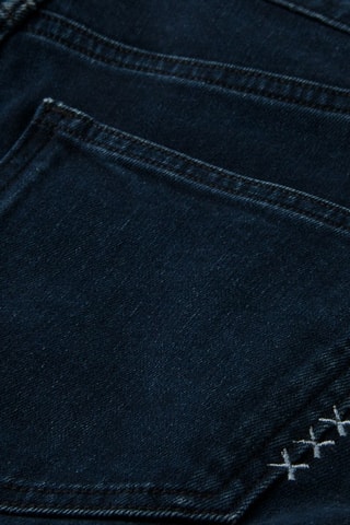 Jeans Hoge Taille Flare Cut - Nachtblauw