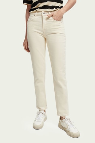 Biologisch Katoenen Jeans Slim Fit - Beige